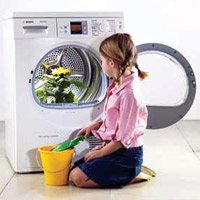 Máy giặt hiện đại gây hại cho bé