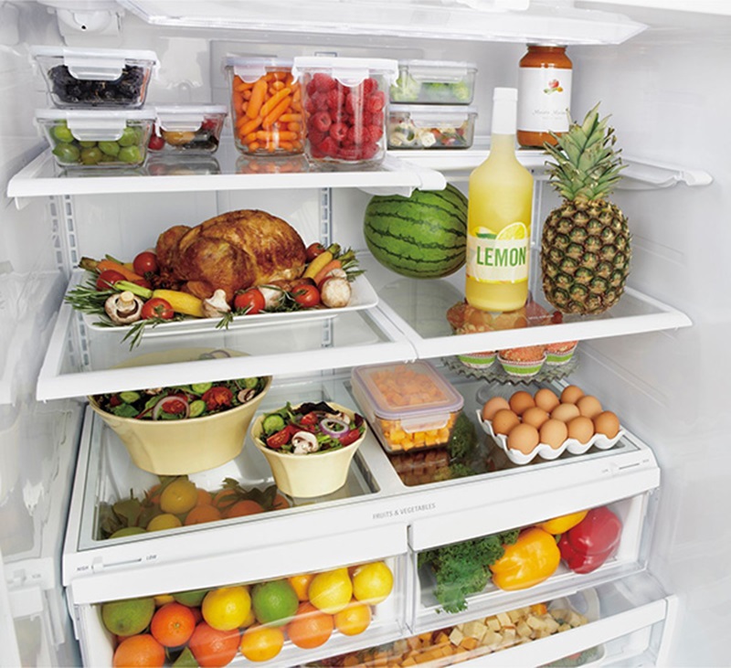 Sắp xếp thực phẩm trong tủ lạnh hợp lí