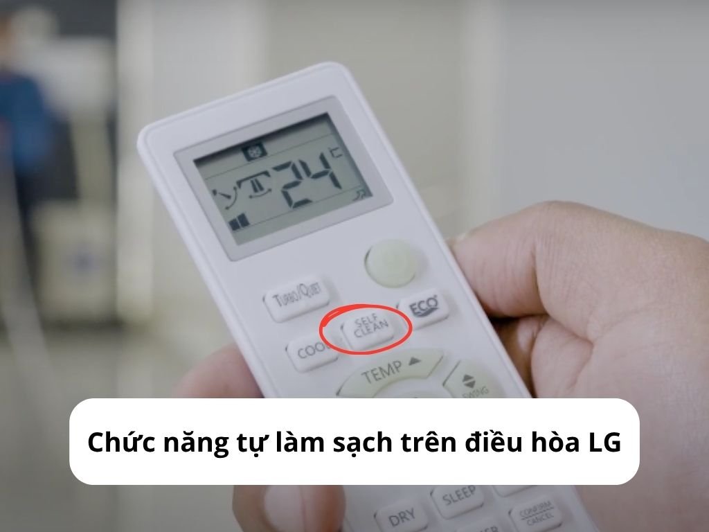 Chức năng tự làm sạch trên điều hòa LG