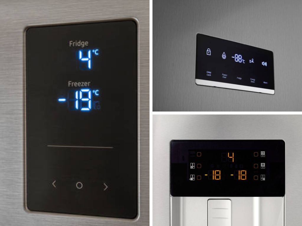 Chỉnh nhiệt độ tủ lạnh Samsung qua bảng điều khiển