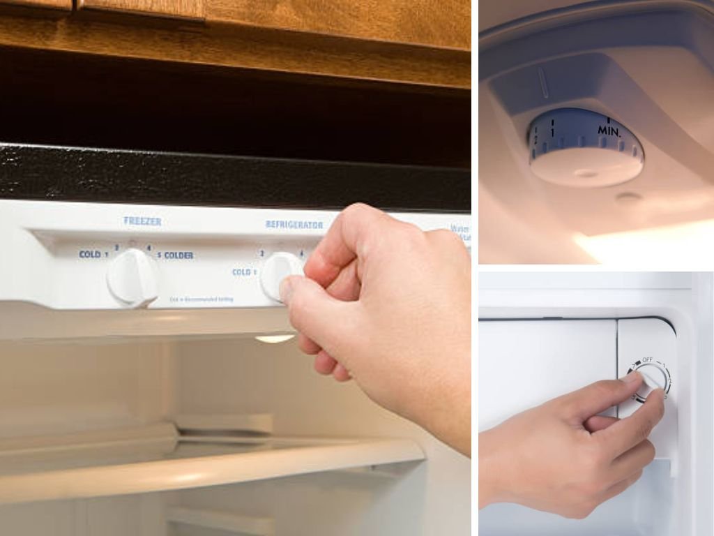 Điều chỉnh lượng gió bằng cần gạt ở ngăn đá tủ lạnh Samsung