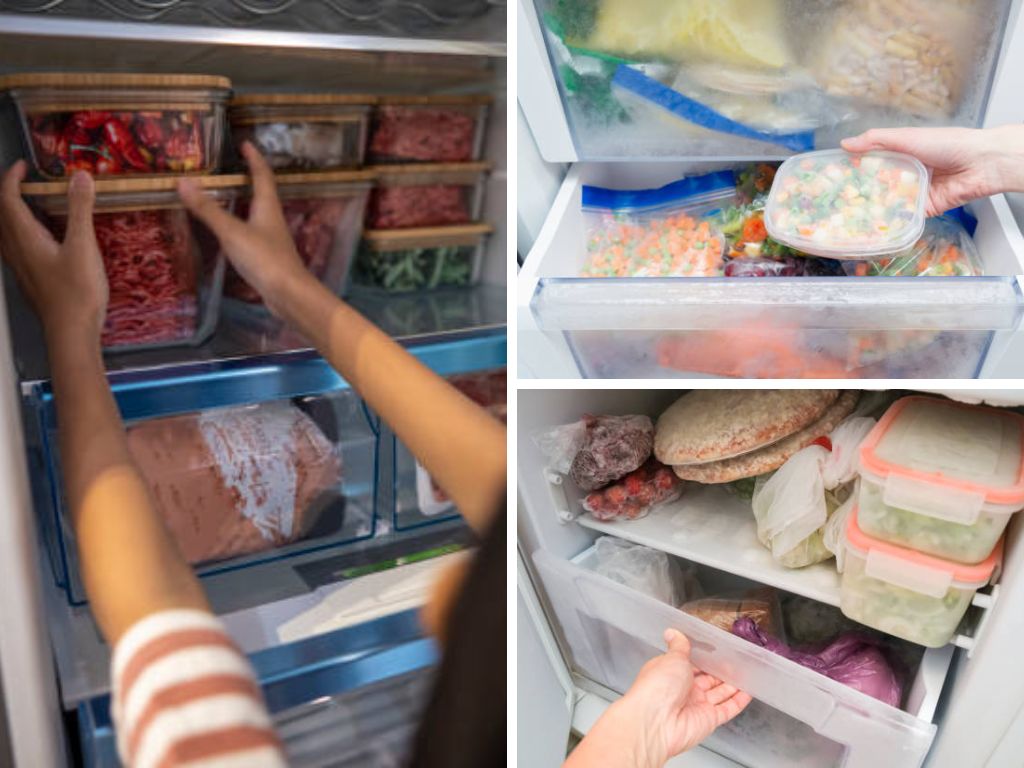 Sắp xếp lại thực phẩm cho vào tủ lạnh